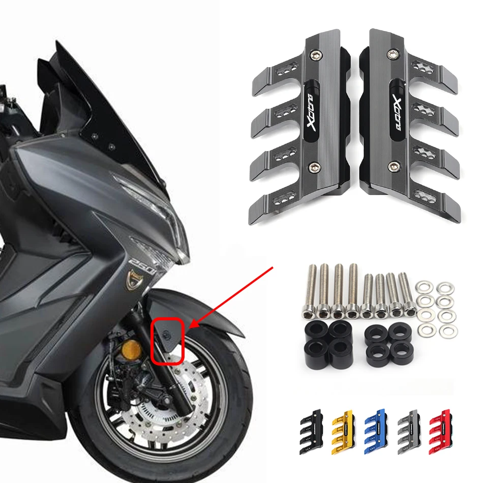 

For KYMCO Xciting 250 250i CT250 300 300i CK300T S400 400 500 Motorcycle CNC Accessories Mudguard Side Front Fender Slider