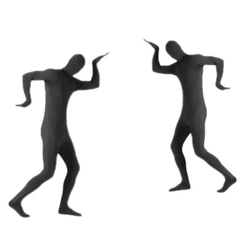 New Year Costumes Stealth Suit Onesie Suits Stage Black Man Invisibility Cloak Show Performance Jumpsuits |