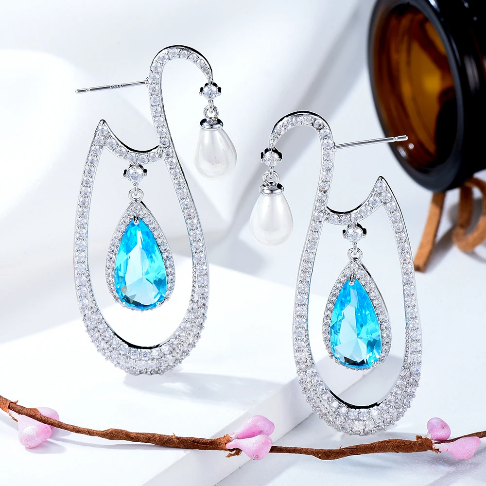 

missvikki Original Design Pendant Earrings for Women Girl Daily Bridal Wedding Party Jewelry High Quality Christmas present