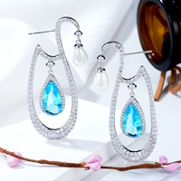 missvikki original design pendant earrings for women girl daily bridal wedding party jewelry high quality christmas present