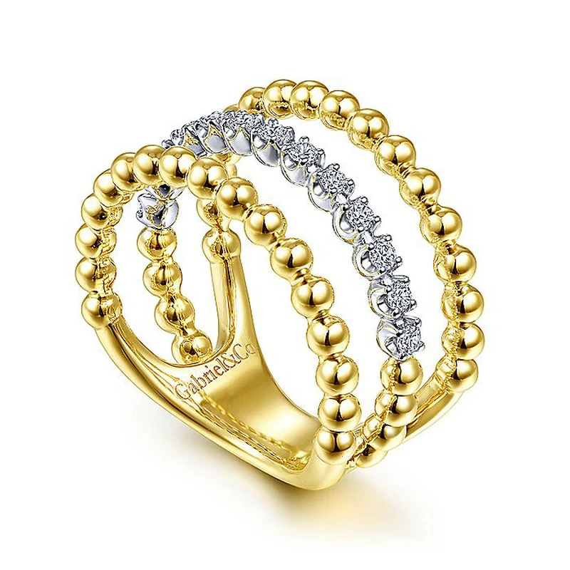 Модное роскошное бриллиантовое кольцо ювелирное гальваническое покрытие 14K из