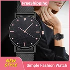 Часы наручные женские кварцевые с календарем, роскошные в минималистичном стиле, с кристаллами, повседневные аналоговые