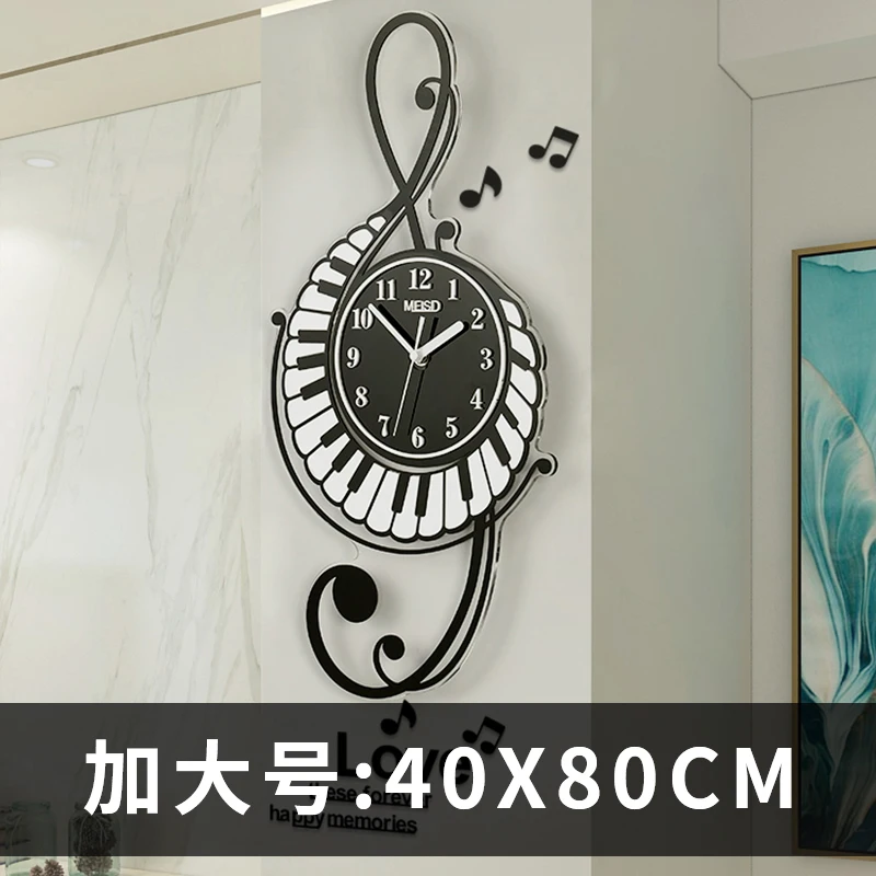 

Nordic Mute Wall Clock Living Room Creative Clock Personality Artist with Stylish Simple Wall Charts Home Decoration DD70WC