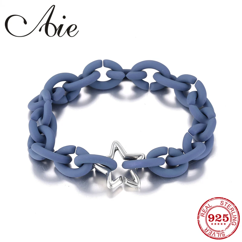 Star charms Bead Bracelets for Women Girl Ocean Blue Rubber X Bangels European Jewellery accessories | Украшения и аксессуары