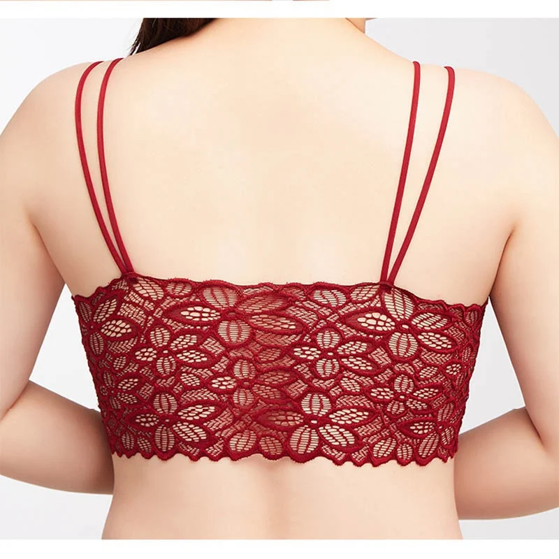 

Women Ultra Strap Padded Bras Women Wireless Lace Bras Lingerie Sexy Push Up Bras