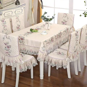 New Wedding Home Table Cloth 130*180cm Rectangle Tablecloths Chair
Cover 1 piece Pastoral Style Elegant Table Covers Tischdecke
