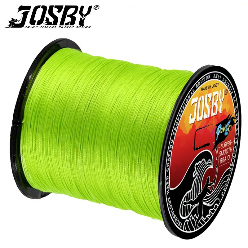 

JOSBY Braided Fishing Line 4/8 Strands PE Wire 200M 300M 500M 1000M Carp Sea Bass Weave Extreme Strong Wire Sea Spinning pesca