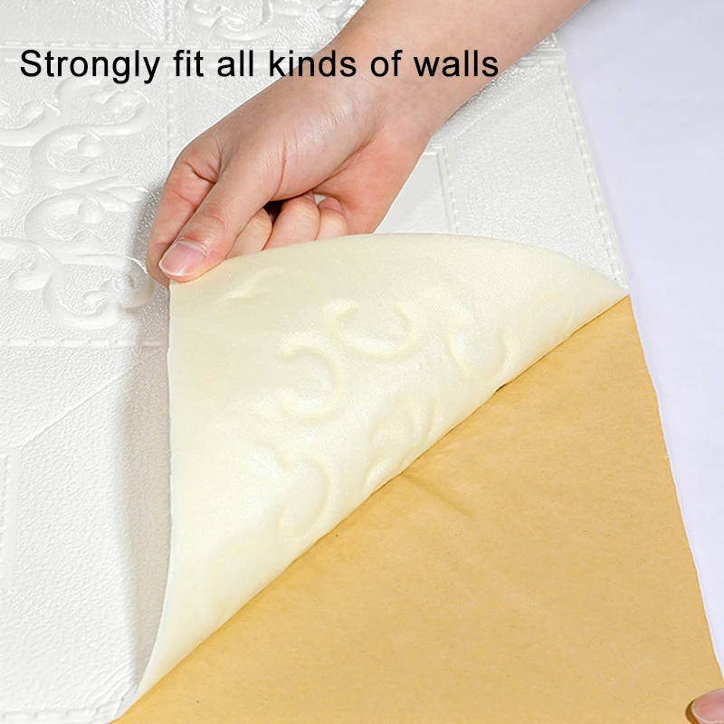 

10Pcs 3D Brick Ceiling Wall Stickers Roof Ceiling Decoration Stickers For Living Room Bedroom TV Background Foam Stickers