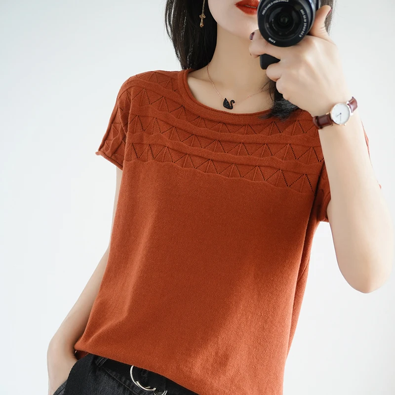 Fashion Women silver Tops T-shirts Female 2019 Summer