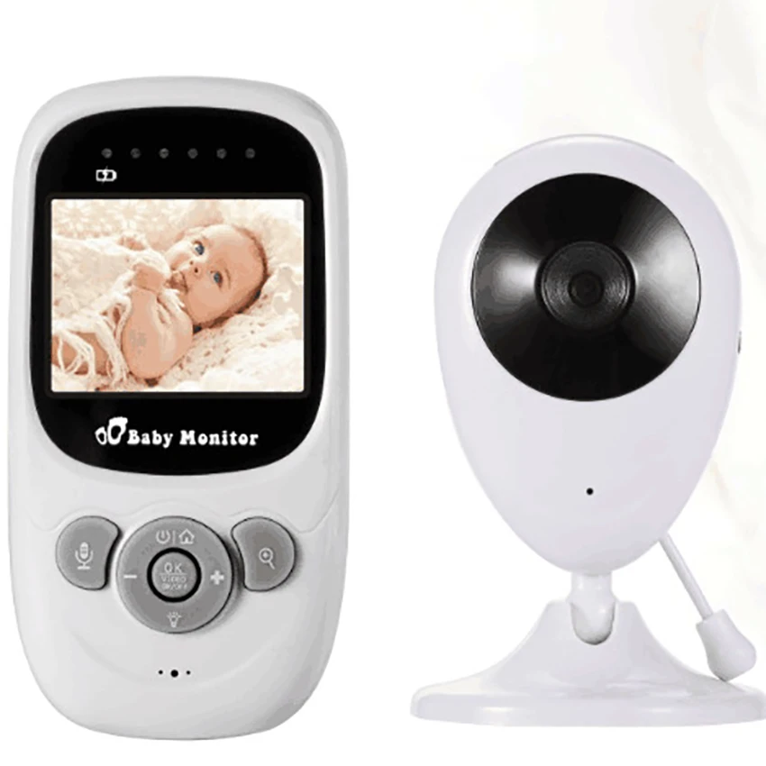 Видеоняня 2 4 дюйма с камерой и аудио комнатной температурой инфракрасным ночным