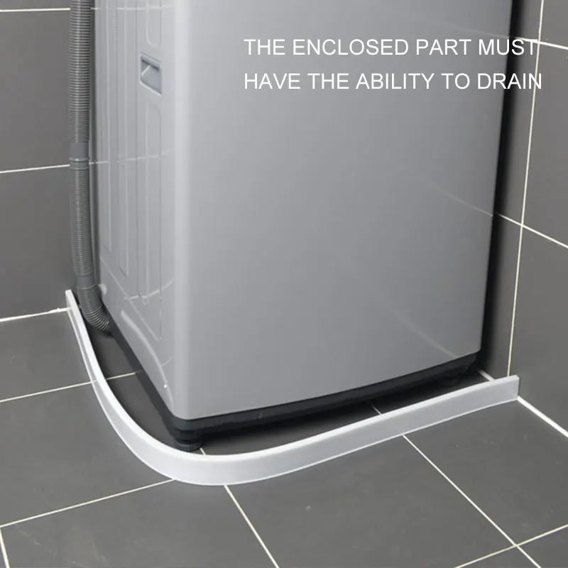 

Flexible Silicone Water Stopper Strips Floor Water Barriers for Kitchen Bathroom AUG889