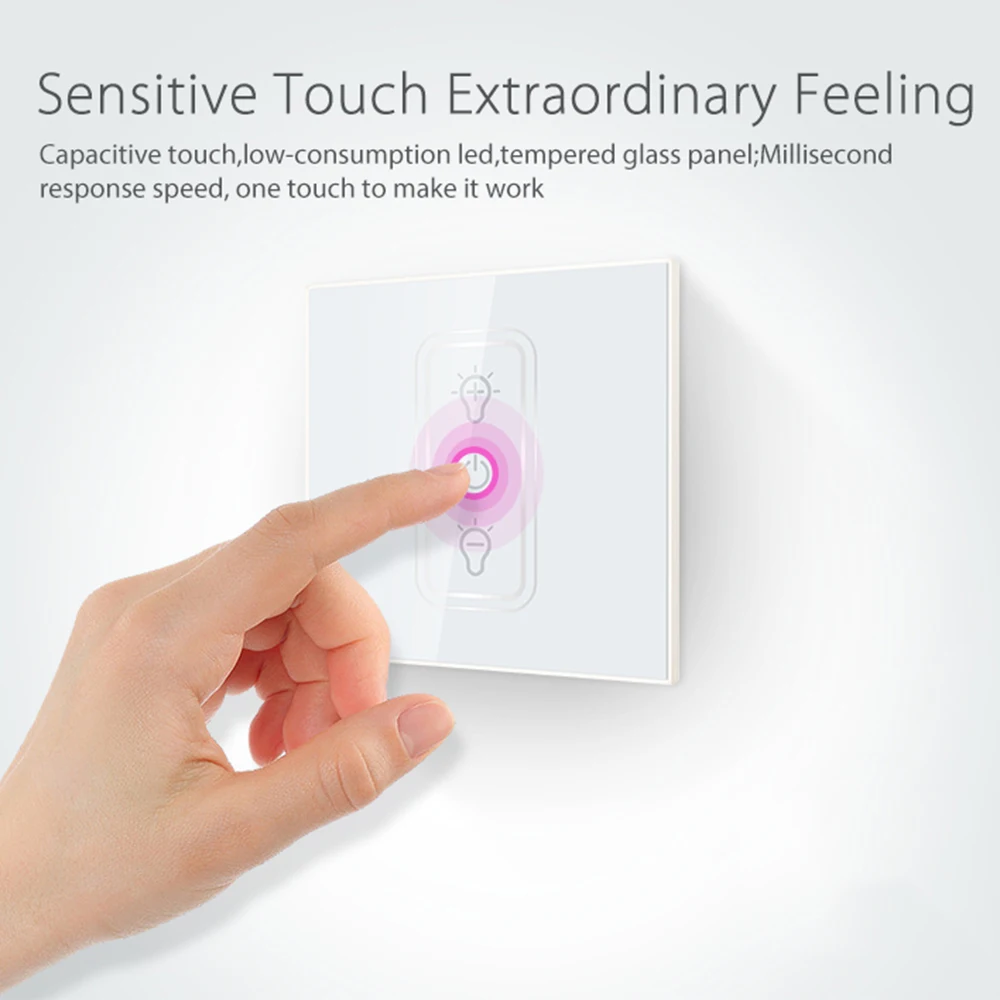 Wi Fi ЕС диммер переключатель плавное затемнение Поддержка дистанционного