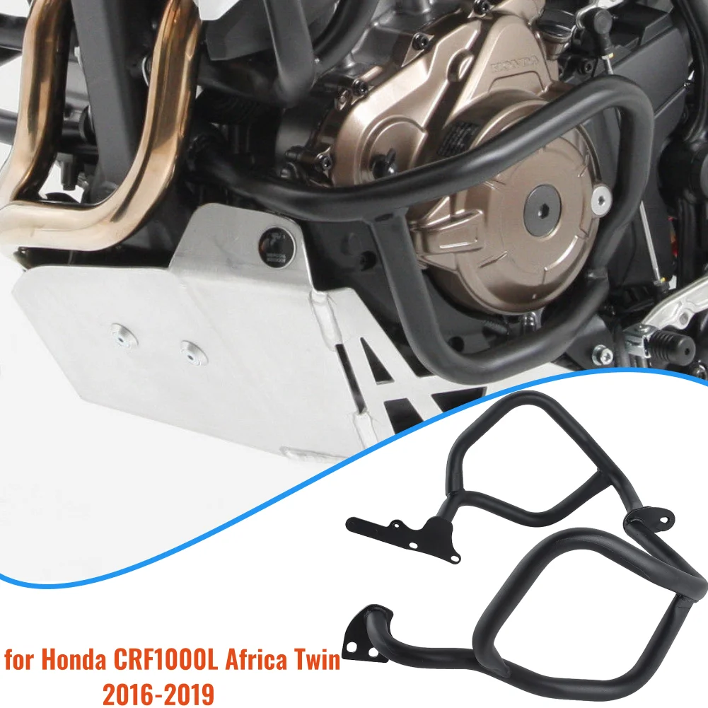 

Motorcycle Steel Lower Crash Bar Engine Guard Bumper for Honda CRF1000L Africa Twin 2016 2017 2018 2019 Accessories