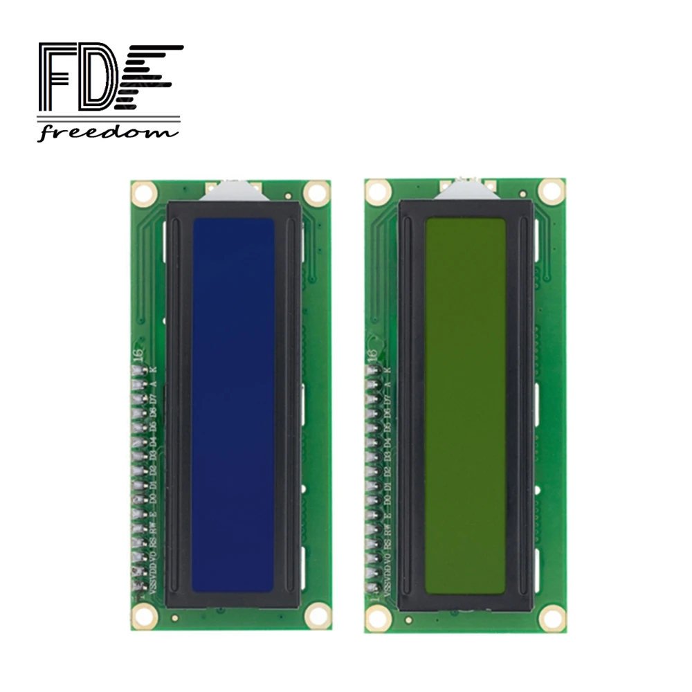 ЖК-дисплей 1602 модуль синий Φ 16x2 символьный дисплей новый PCF8574T PCF8574 IIC I2C интерфейс 5