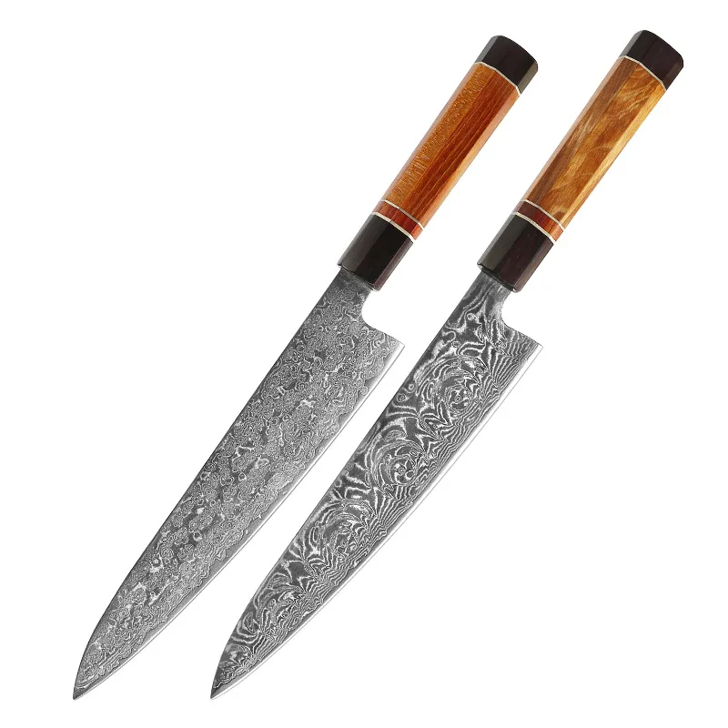 

Ножи для барбекю Sashimi Gyutou, 9,5 дюйма, 67 слоев, дамасская сталь, шеф-повар, нарезка, мясницкий нож, японские кухонные ножи, инструменты для готовк...