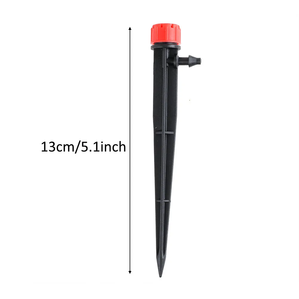

100PCS Garden Watering Drip Irrigation Adjustable Sprinkler 360 degree Dripper Inserting ground fit 4/7mm Hose Greenhouses Yard
