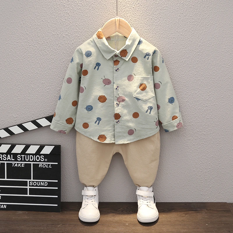 Новинка Сезон весна-осень Одежда для маленьких мальчиков и девочек Костюм