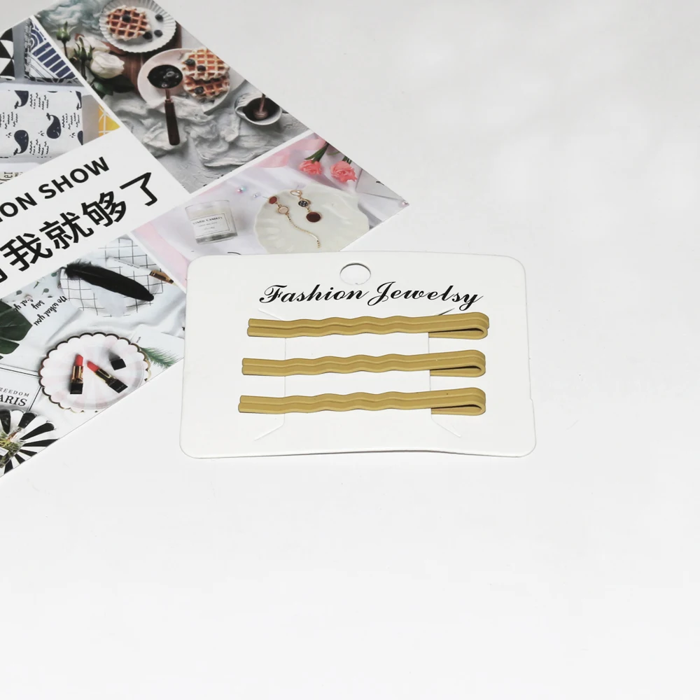 6 шт./компл. заколки для волос карамельных цветов шпильки 5 см волнистые из сплава