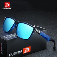 dubery square polarized sunglasses mens driving shades male sun glasses for men retro cheap luxury women brand designer uv400