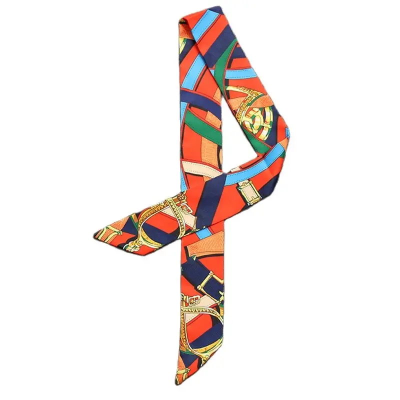 

Классический принт женские роскошные шарф модный шарф, шаль украшение завязывается пакета лентой узкие длинные волосы шарф шейный платок ...