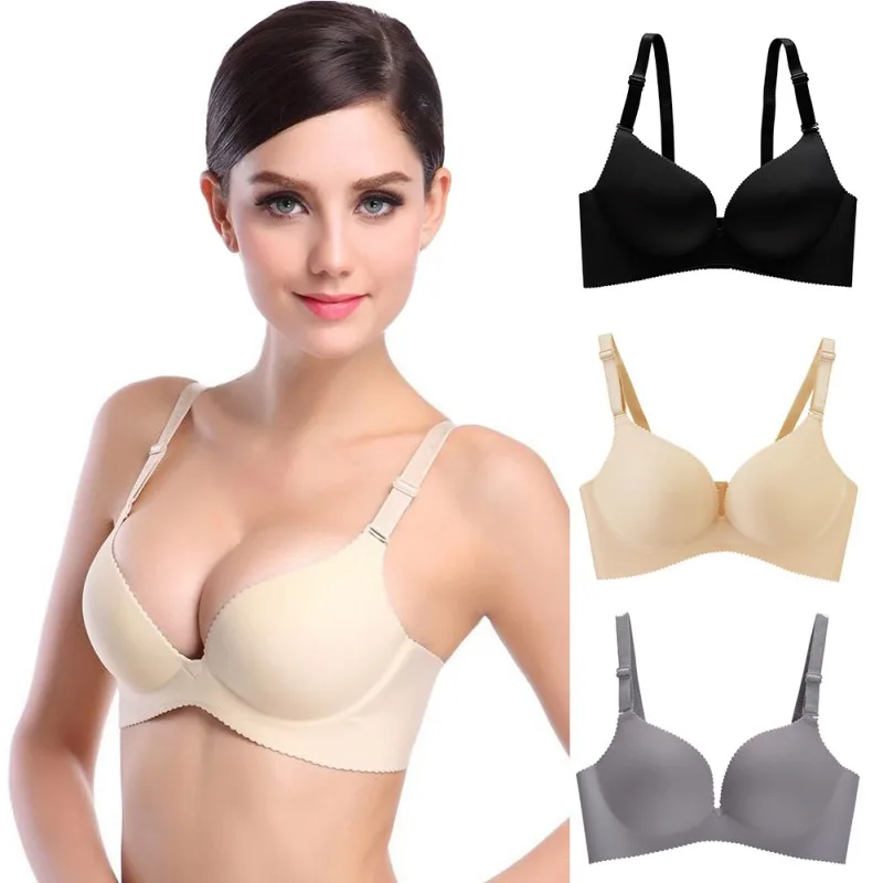 

Sexy Plus Size ABC Cup Bras For Women Seamless Bra Push Up Wireless Lingerie Intimates Female Underwear