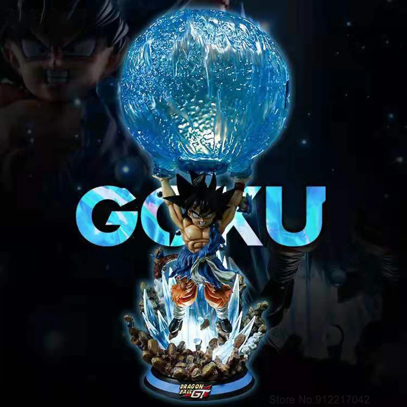 

2021 NEW Dragon Ball Spirit Bomb Goku Shf Super Saiyan 50cm Action Figure Model Toy Garage Kit Pvc Model Figma