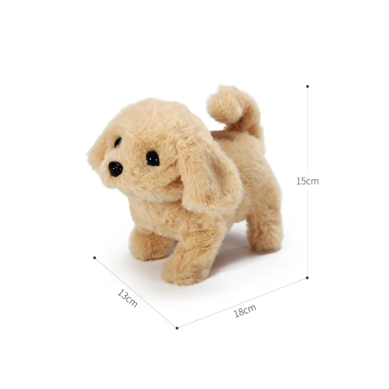 

Realistic Plush Dog Kids Interactive Plush Stuffed Animal 18CM Electronic Plush Toy Cute Robot Dog Birthday Christmas Gift