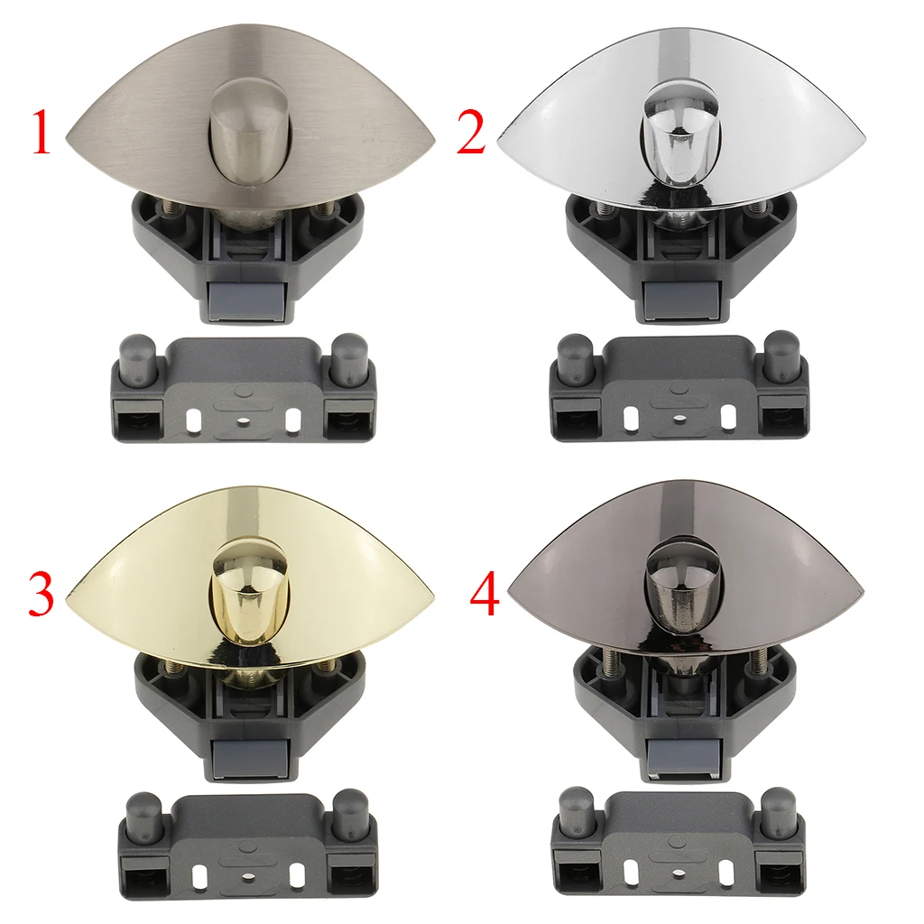 

20x Push Lock Latch Knob - Caravan Motorhome Boat-Drawer Cupboard Door Nickel
