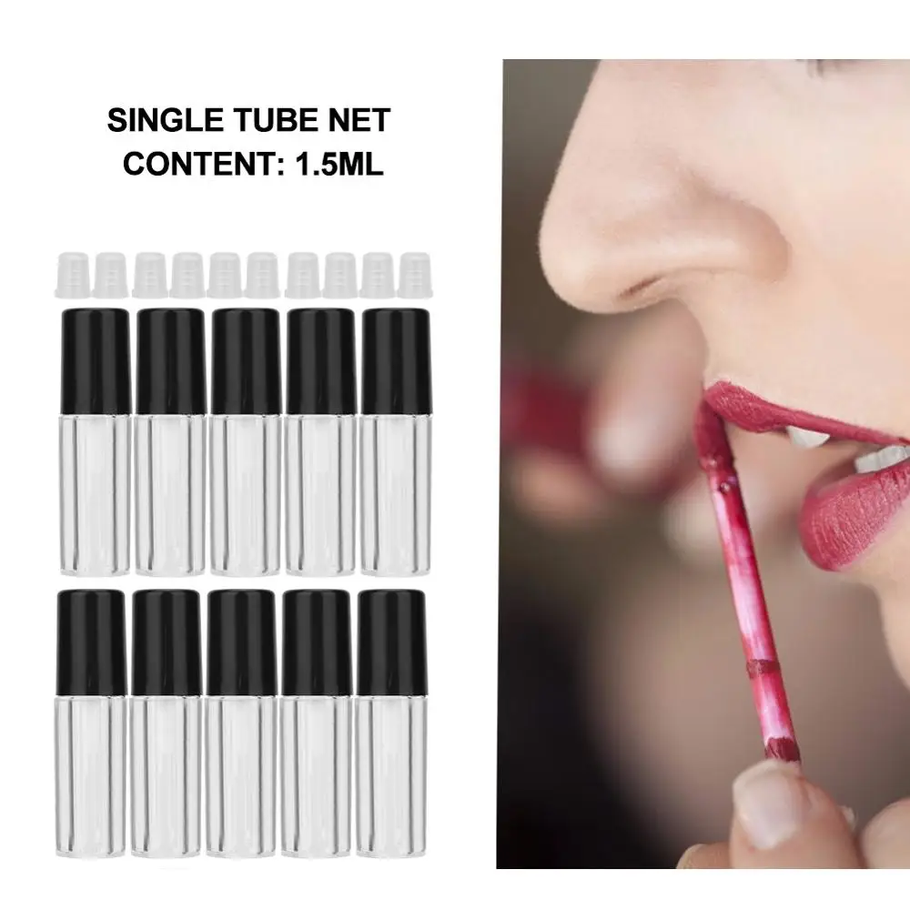 10 шт. 1 5 мл миниатюрный блеск для губ трубки DIY Блеск контейнер бутылка пустой