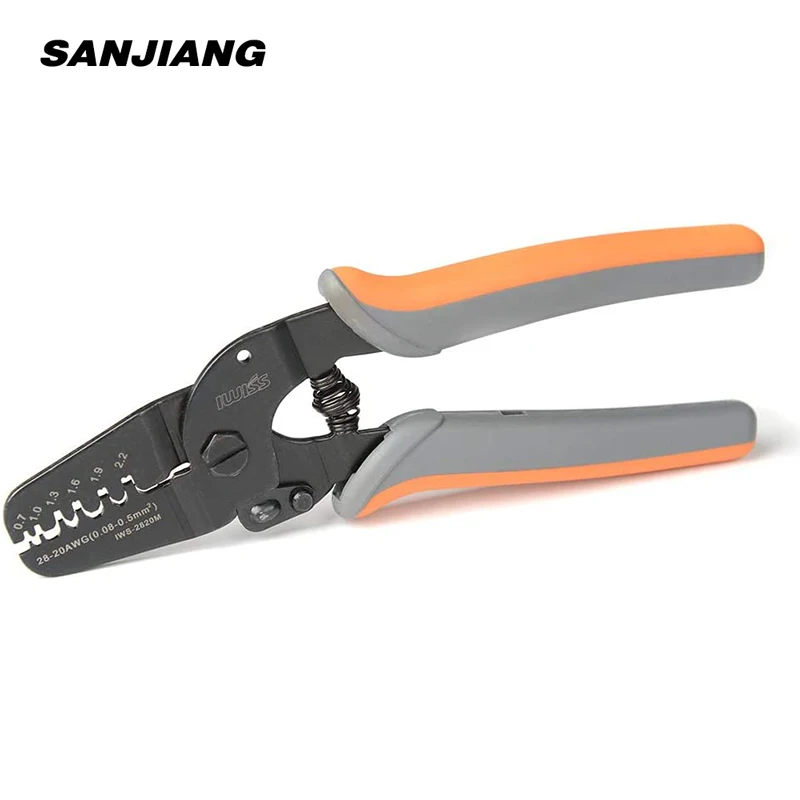 IWS-2820M Mini Micro Open Barrel Crimping Tools for 28-20AWG JAM,Molex,Tyco,JST,Dupont Terminals Connectors Crimper Pliers