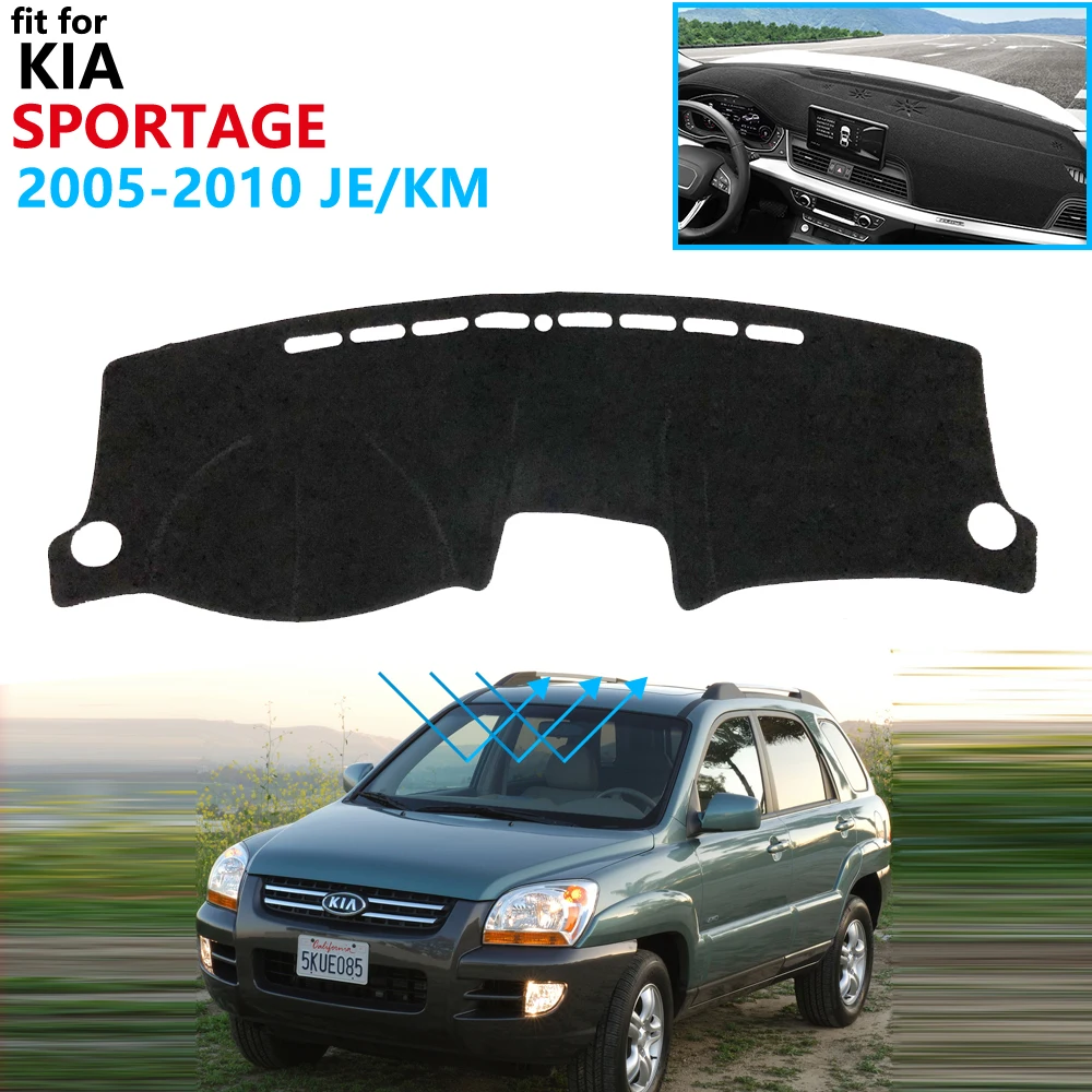 Защитная накладка на приборную панель для Kia Sportage 2005 2006 2007 2008 2009 2010 JE KM