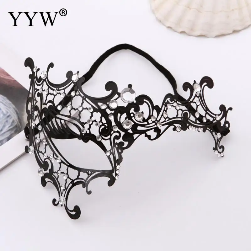 Венецианская маскарадная маска "Venice Masquerade Masks Party Carnival Mask Venetian Iron Hollow Sexy Masker Fancy Dress Costume Maske Halloween Masque on".