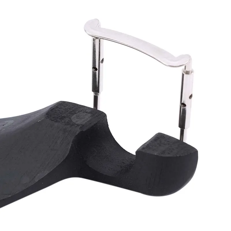

Full Size Dyed Black Wood Violin Chin Rest With Silver Chinrest Screw Professional Violin Parts Accessories
