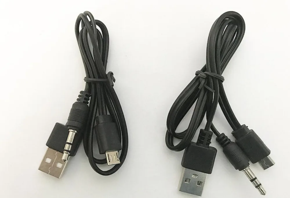 200 шт./лот оптовая продажа 3 5 мм аудио микро USB кабель Шнур адаптер зарядное