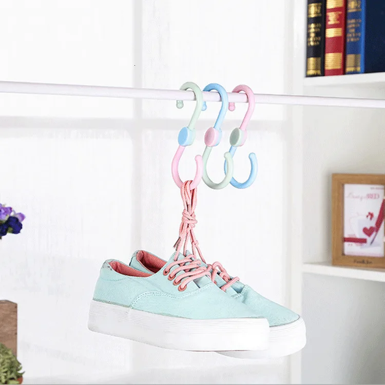 Оригинальность S Тип два цвета крючок может Вращающийся Гардероб с крючком