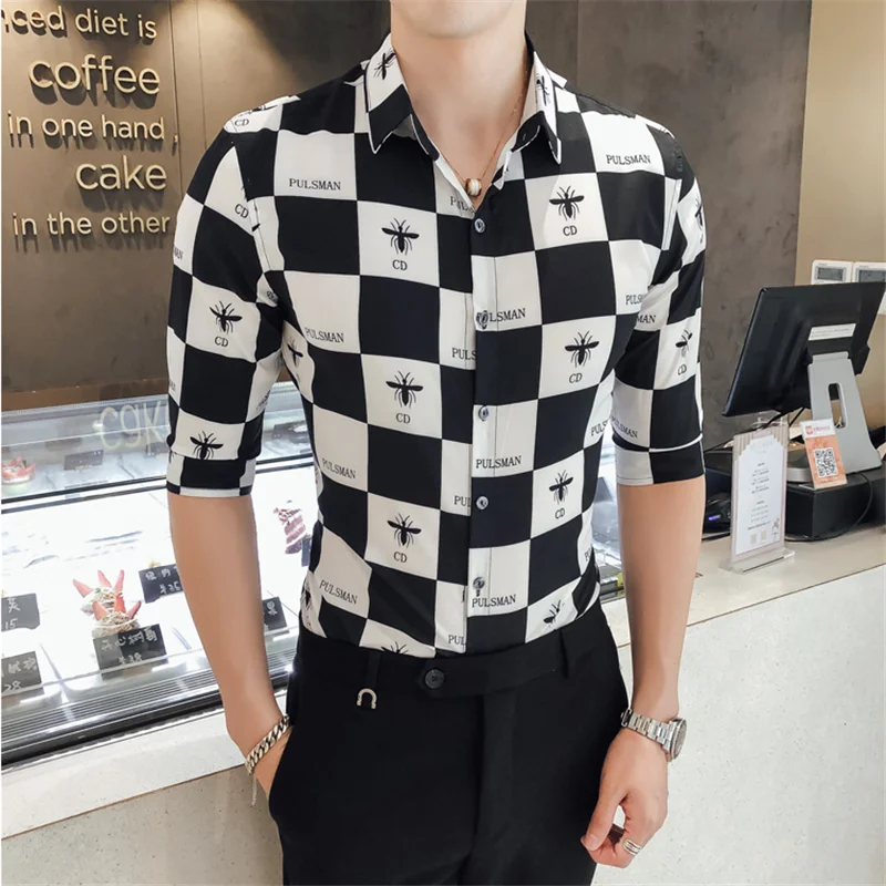 mens shirts half hand