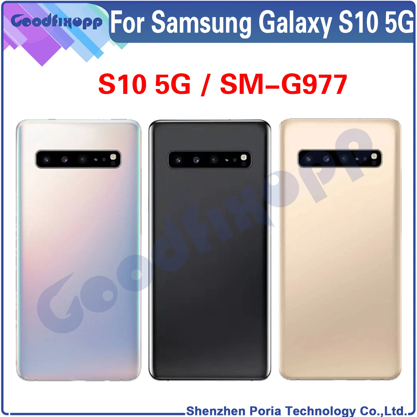 

For Samsung Galaxy S10 5G SM-G977 G977 G977U G977N G977B G9770 Back Door Housing Case Rear Cover Battery Cover
