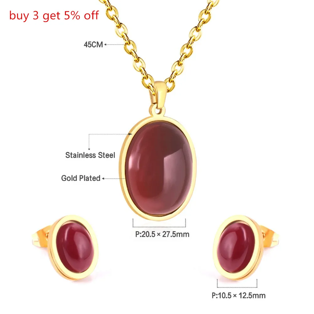 Комплект ювелирных изделий LUXUKISSKIDS из нержавеющей стали для девочек и женщин