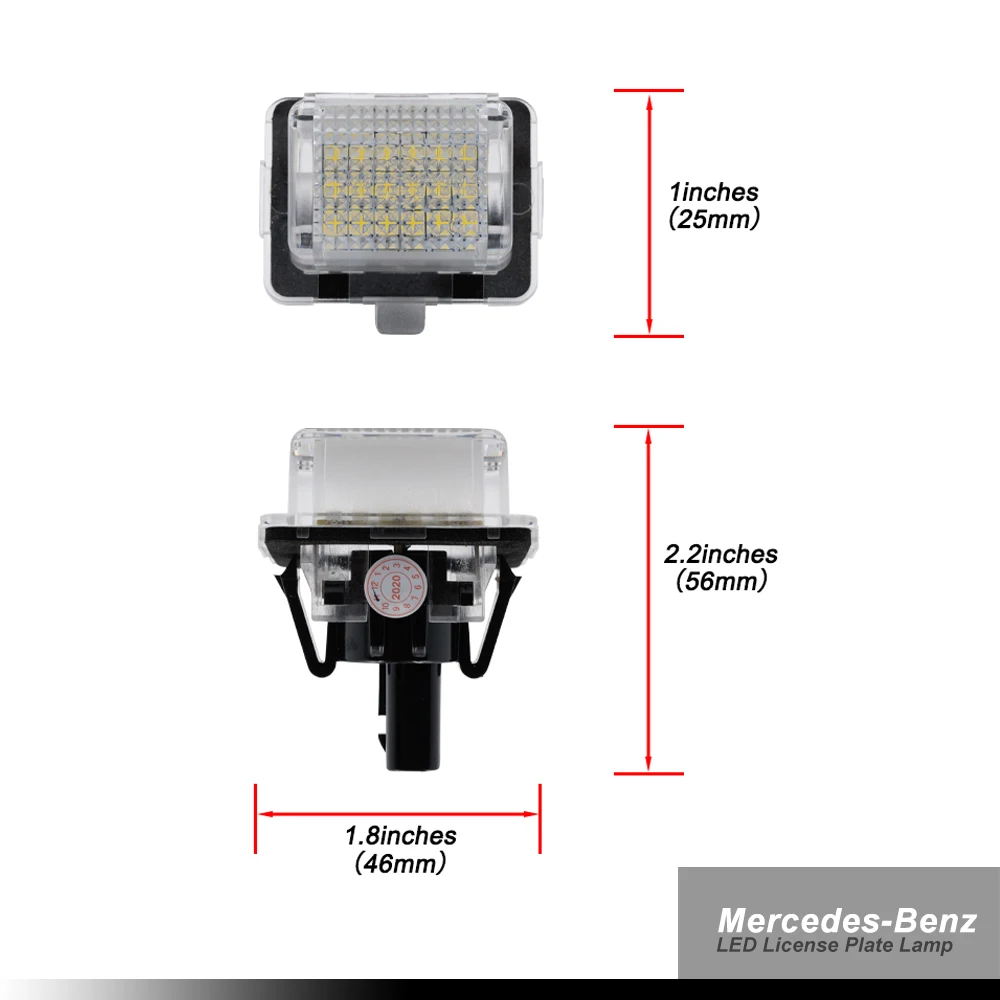 Светодиодный светильник Ной знак для Mercedes Benz W204 2D 4D 5D W212 W216 W221 CLA W231 W166 R173 2 шт.|c200