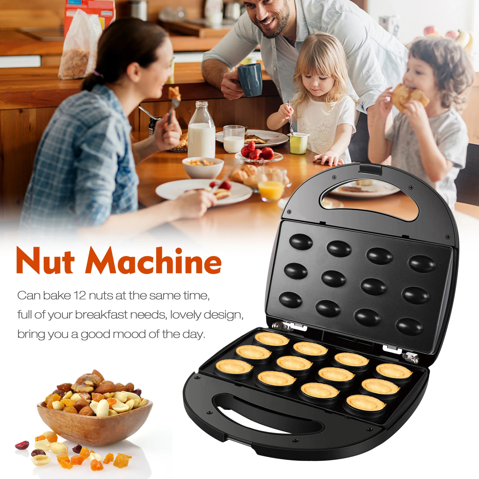 Автоматическая мини-машинка для орехового торта электрический тостер орехов