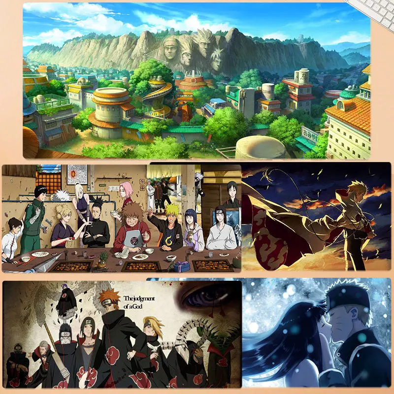 3 мм супер большой размер настольная клавиатура Коврик для мыши с аниме Наруто