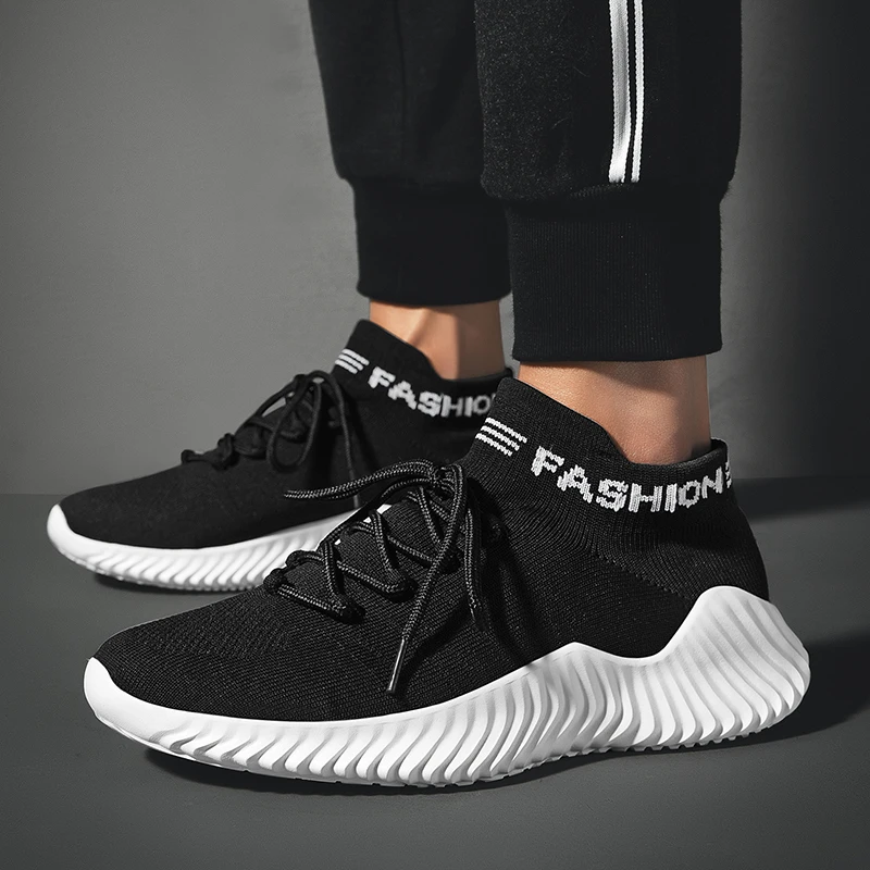 

2020 KICKQZQP Sneakers Men Shoes Dropshipping Male Shoes Casual Sneakers Hombre Soft Sock Shoes Masculino Adulto Para Correr
