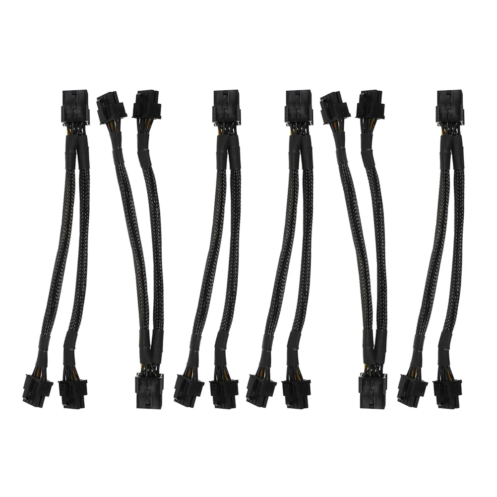 

6 PCS Graphics Power Cable 8-pin to Dual 6-pin+2-pin GPU Splitter Express Cable