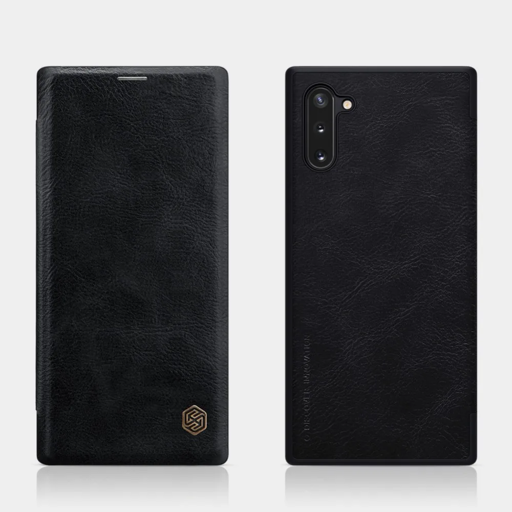 Флип-чехол для samsung Note 10 S8 S9 S10 Plus S10e Note 8 9 A8 Plus NILLKIN Qin кожаный чехол-накладка для samsung Galaxy Note 10