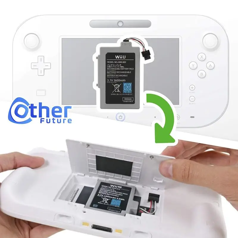 ABKK-для wii U GamePad 3600 mAh Сменный аккумулятор | Электроника