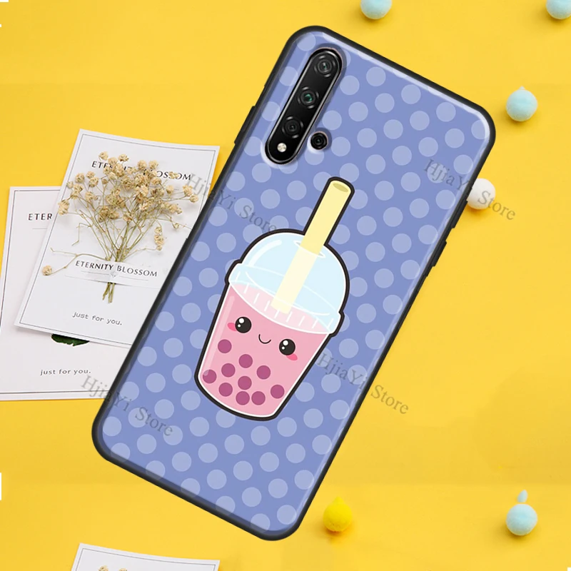 Чехол Boba с молочным чаем для Huawei Mate 20 Lite P20 P40 P50 P30 Pro P Smart 2019 Nova 5T Honor 50 9X 8X 10i - купить