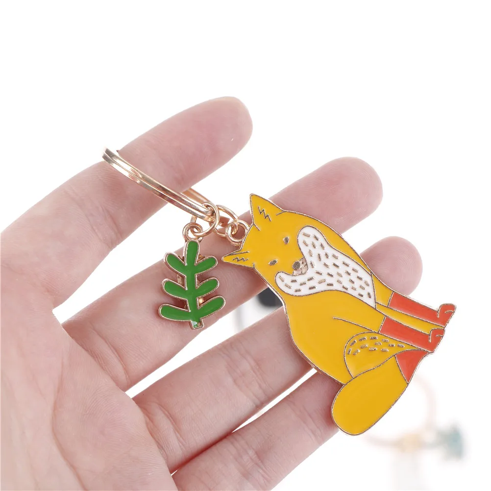 Брелок животное собака черный кот котенок медведь крокодил брелок Лисичка корги