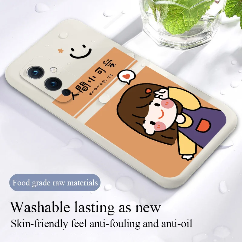 

Silicone Cartoon Soft Shell Phone Case For Oneplus 9 9pro 9r 8t 8 8pro 7pro 7 7t 7tpro pro Liquid Silicone Cover