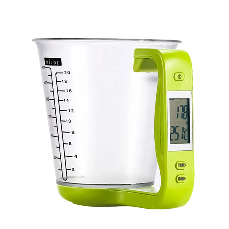 

Electronic Measuring Cup Kitchen Scales Digital Beaker Host Weigh Temperature Measurement Cups With LCD Display