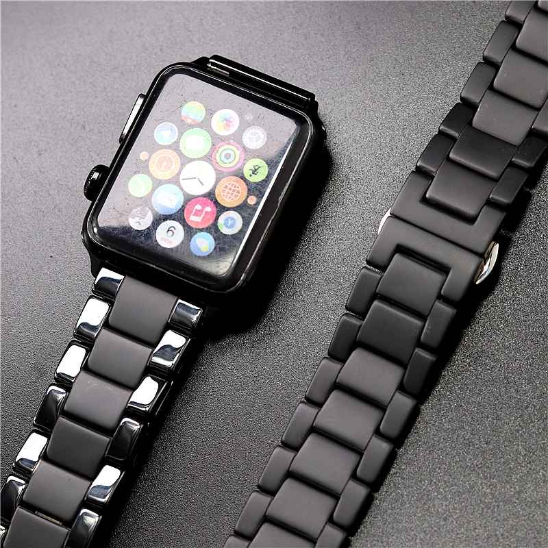 Керамический Пескоструйный матовый спортивный ремешок для Apple Watch Series 2 3 4 5 iwatch 42